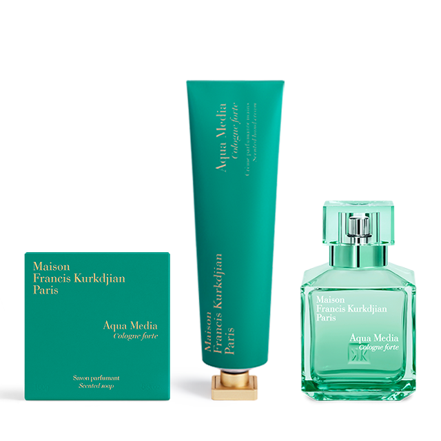 Aqua Media Cologne forte, , hi-res, Trio Savon parfumant, Crème parfumante mains <br>et Eau de parfum